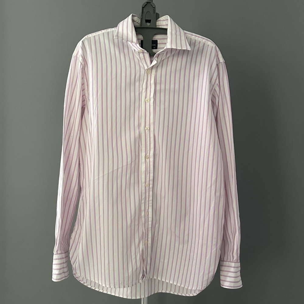 Aquascutum Pinstripes Button Down Shirt